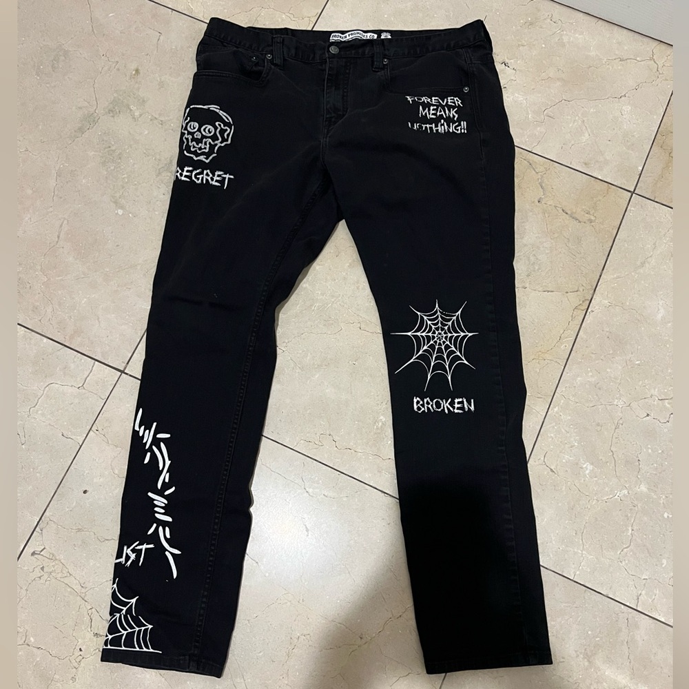 Broken Promises Black Jeans